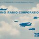 Blue silhouettes of airplanes and a helicopter flying in a cloudy sky, with 'KING RADIO CORPORATION' branding and the slogan 'Builders of TOMORROW'S Aircraft Equipment TODAY!'